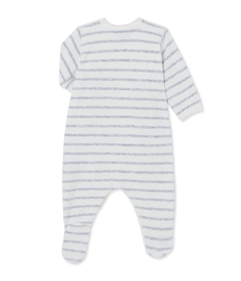 Dors bien b&eacute;b&eacute; ray&eacute; blanco/gris