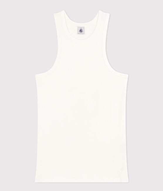 Camiseta sin mangas de algodón para mujer blanco ECUME