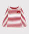 Marinera de punto de niña blanco MARSHMALLOW/rojo TERKUIT