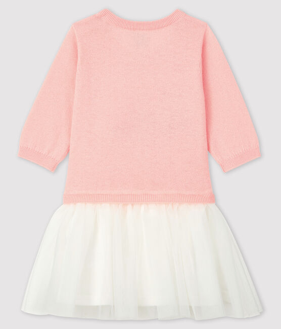 Vestido de manga larga para bebé niña rosa MINOIS