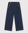 Pantal&oacute;n denim wide leg infantil azul