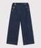 Pantal&oacute;n denim wide leg infantil azul
