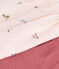 Conjunto de dos piezas de algod&oacute;n con blusa con volante para reci&eacute;n nacido rosa/multicolor