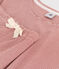 Pijama con pantalón corto y camiseta de algodón a rayas para mujer FAMEUX/ MARSHMALLOW