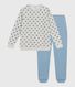 Pijama infantil de terciopelo con estampado de estrellas