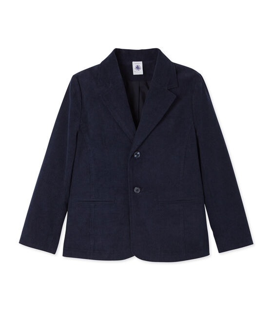 Chaqueta de terciopelo para niño azul SMOKING