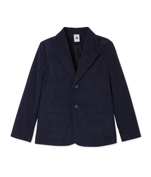 Chaqueta de terciopelo para ni&ntilde;o azul