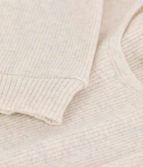 Pijama de algodón de mujer beige MONTELIMAR CHINE