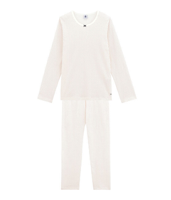 Pijama para niña blanco MARSHMALLOW/rojo TERKUIT