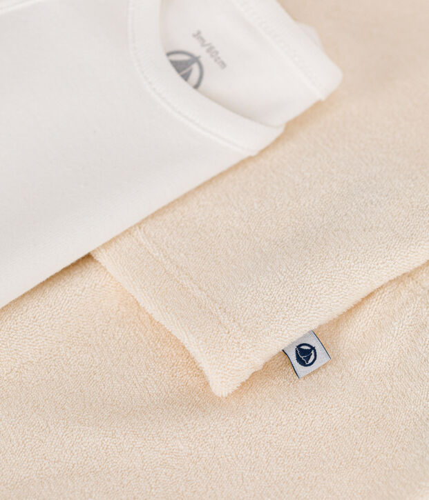 Conjunto de beb&eacute; de 3 piezas de rizo de beb&eacute; crudo