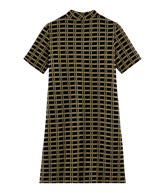 Vestido de manga corta con cuadros de mujer variante 1