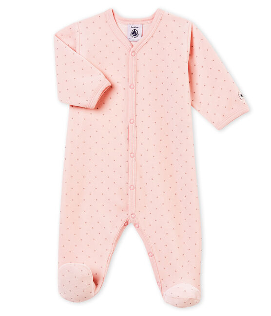 Pelele para bebé rosa JOLI/gris CONCRETE
