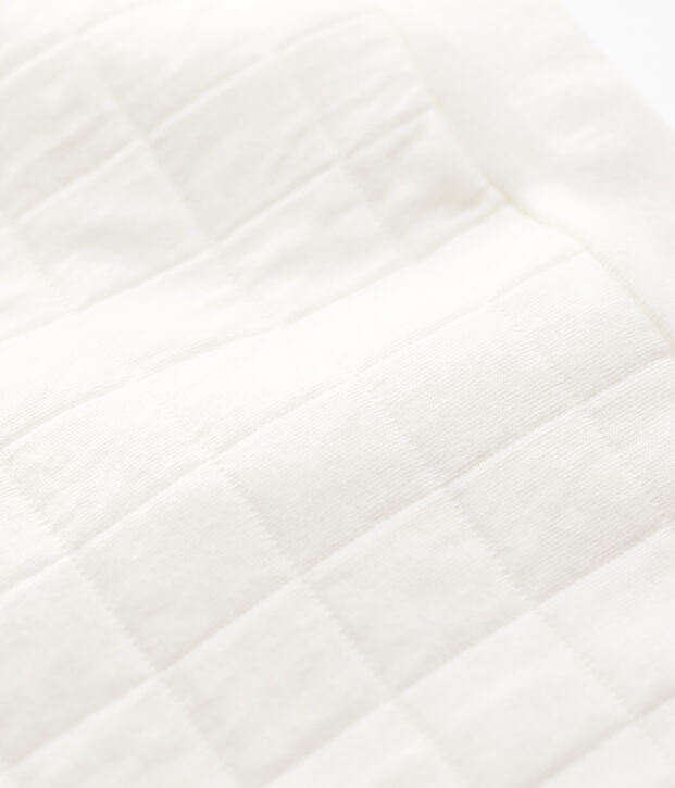 Pantal&oacute;n blanco acolchado de beb&eacute; de algod&oacute;n org&aacute;nico blanco