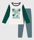 Pijama infantil de algodón bicolor