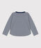 Camiseta de manga larga de tejido túbico de niño azul MEDIEVAL/ MONTELIMAR