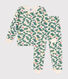 Pijama infantil de felpa cepillada con estampado de árbol de Navidad