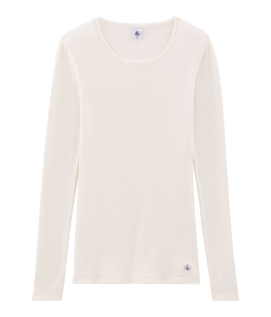 Camiseta cálida de mujer blanco MARSHMALLOW