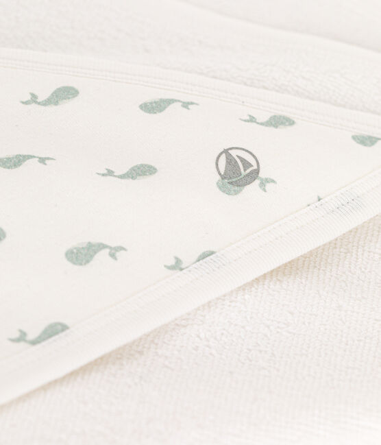 Capa de baño para bebé blanco MARSHMALLOW/ HERBIER