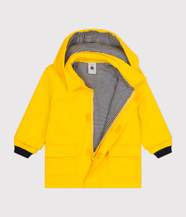 Chubasquero emblem&aacute;tico de beb&eacute; amarillo