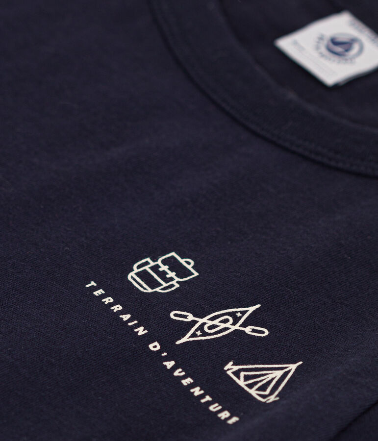 Camiseta de jersey ligero para ni&ntilde;o azul