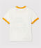 Camiseta de algodón de bebé. blanco MARSHMALLOW
