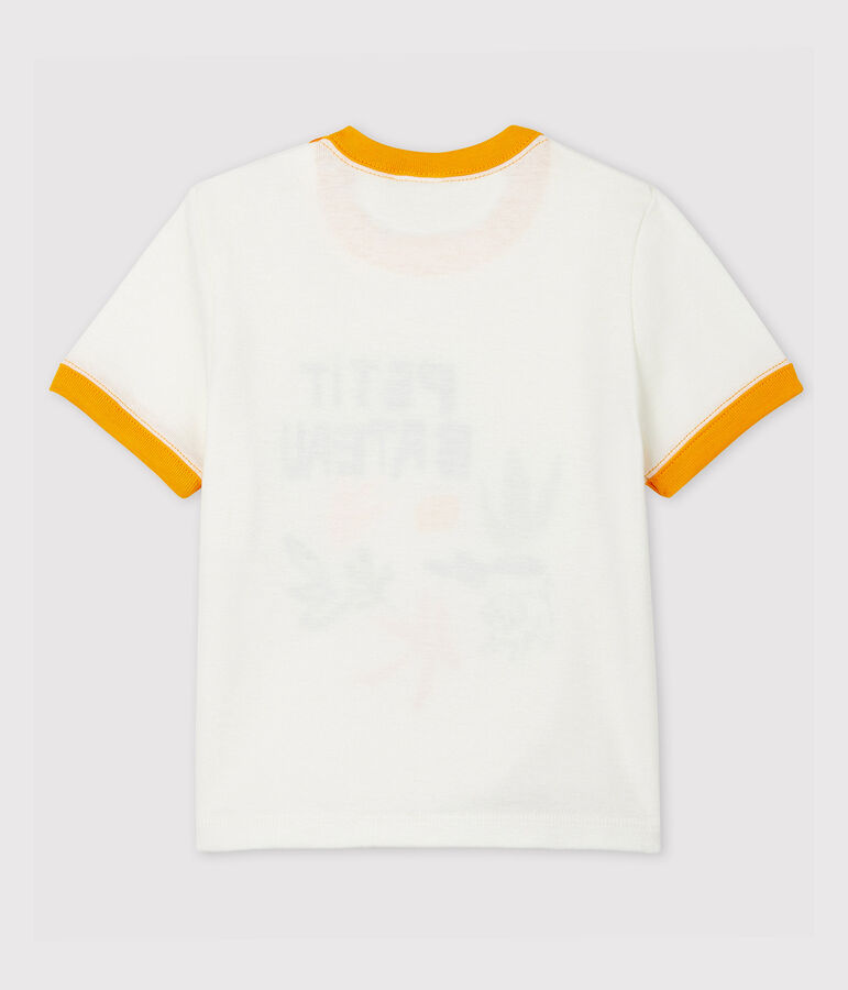 Camiseta de algod&oacute;n de beb&eacute;. blanco