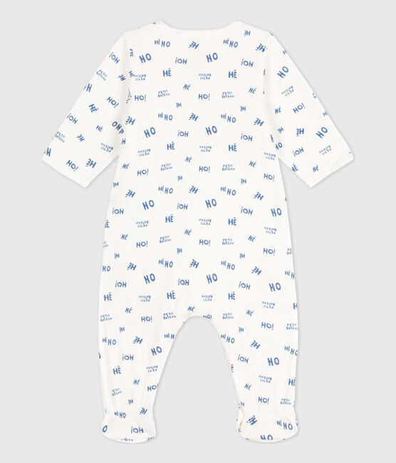 Bodyjama de túbico para bebé blanco MARSHMALLOW/ CREPUSCULE