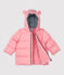 Chaqueta alcolchada de poliéster para bebé. rosa CHARME