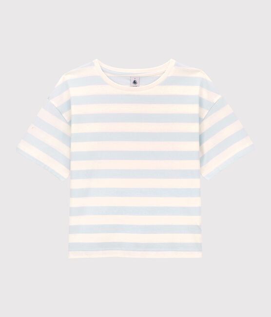 CAMISETA BOXY de algodón de mujer PLEINAIR/ MARSHMALLOW