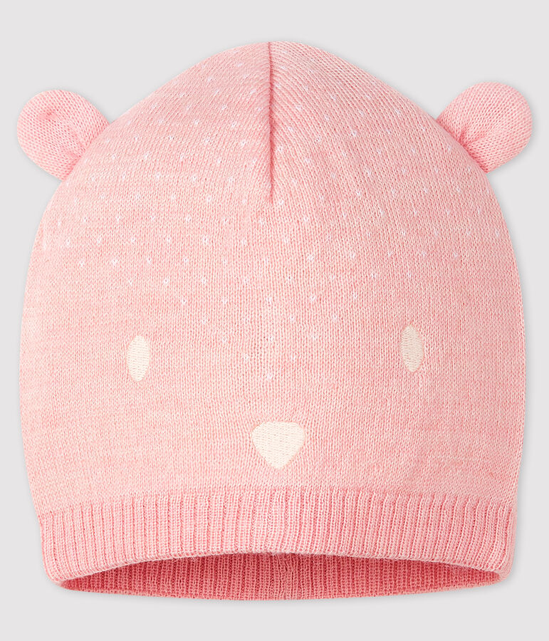 Gorro para beb&eacute; ni&ntilde;a/ni&ntilde;o rosa