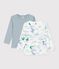 Juego de camisetas infantiles de algod&oacute;n de manga larga con estampado de dragones multicolor