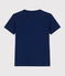 Camiseta de manga corta de algodón de niño azul MEDIEVAL