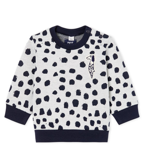 Sudadera de bebé unisex Jean Jullien blanco MARSHMALLOW/ DOTTIES