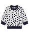 Sudadera de bebé unisex Jean Jullien blanco MARSHMALLOW/ DOTTIES