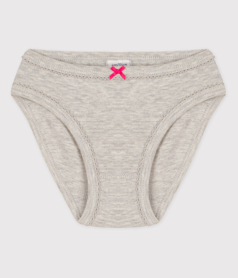Braguita de algod&oacute;n de ni&ntilde;a gris