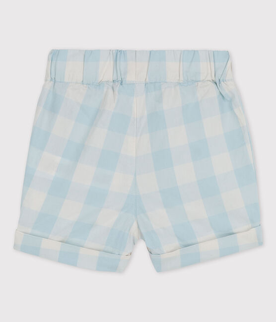 «Shorts» de popelina de Vichy de bebé BOLDAIR/ MARSHMALLOW