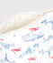 Bolsa de algodón para bebé con estampados de París blanco MARSHMALLOW/blanco MULTICO