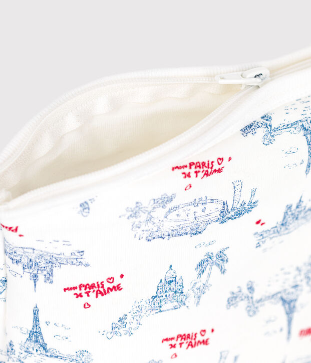 Bolsa de algod&oacute;n para beb&eacute; con estampados de Par&iacute;s blanco/multicolor