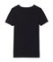 Camiseta manga corta de cuello pico para hombre negro NOIR