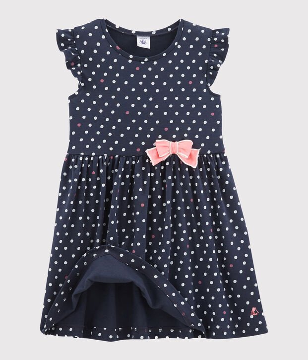 Vestido de ni&ntilde;a azul/multicolor
