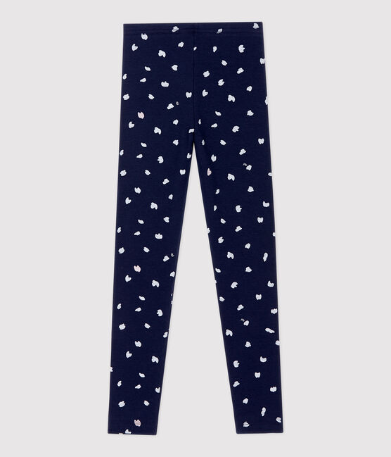 Leggings de punto de elastano de niña azul SMOKING/blanco MULTICO
