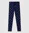 Leggings de punto de elastano de niña azul SMOKING/blanco MULTICO