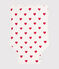 Cambiador de algodón para bebé blanco MARSHMALLOW/rojo TERKUIT