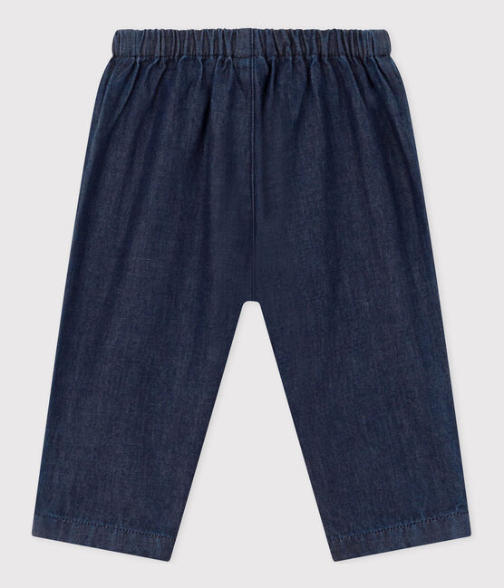 Pantalón de tejido vaquero ligero ecológico de bebé azul DENIM