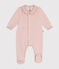 Pijama de terciopelo para bebé rosa SALINE