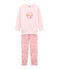 Pijama para niña rosa VIENNE/blanco MULTICO