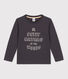 Camiseta de algodón de manga larga de niño