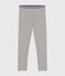 Jeggings de algodón y elastano para niña gris CHATON CHINE