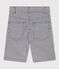 Bermudas de tela de algodón a rayas para niño azul MEDIEVAL/blanco MARSHMALLOW
