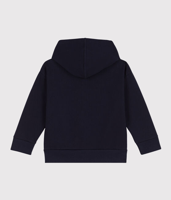 Sudadera con capucha y cremallera para niño azul SMOKING